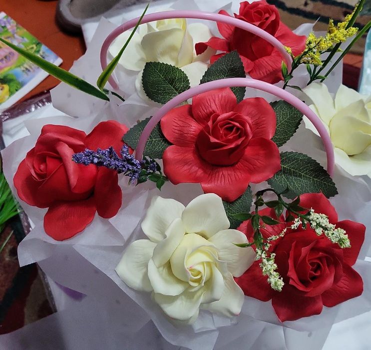 Мыльные букеты, мыльные розы