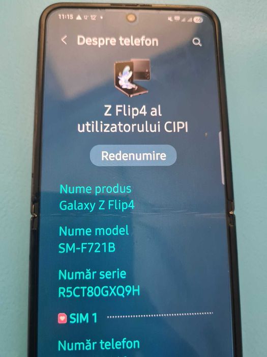 Galaxy Z Flip4 5G Graphite, 128 GB