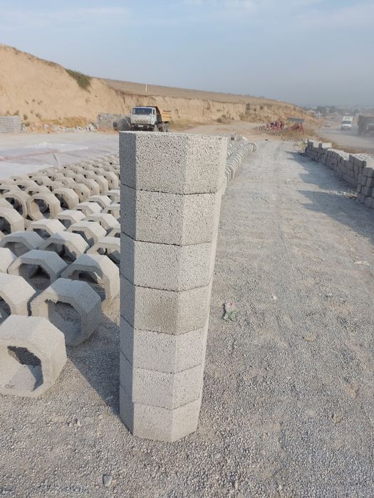 Восмигранник колонна мен тумбаға арналған блоктар