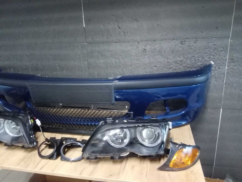 Bara fata Albastru A07 M-LOOK + Faruri + semnalizare BMW E46 facelift