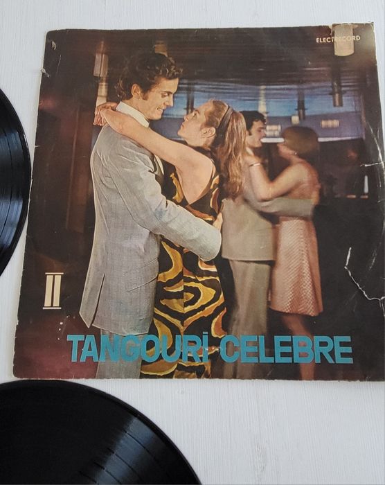 Colectie 3 discuri vinil muzica Tangouri celebre partea II si III, Electrecord Romania
