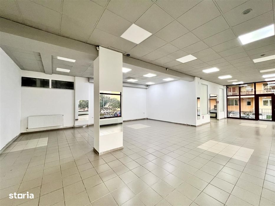 Spațiu comercial de închiriat – 177 mp – vitrină la stradă – Ștrand