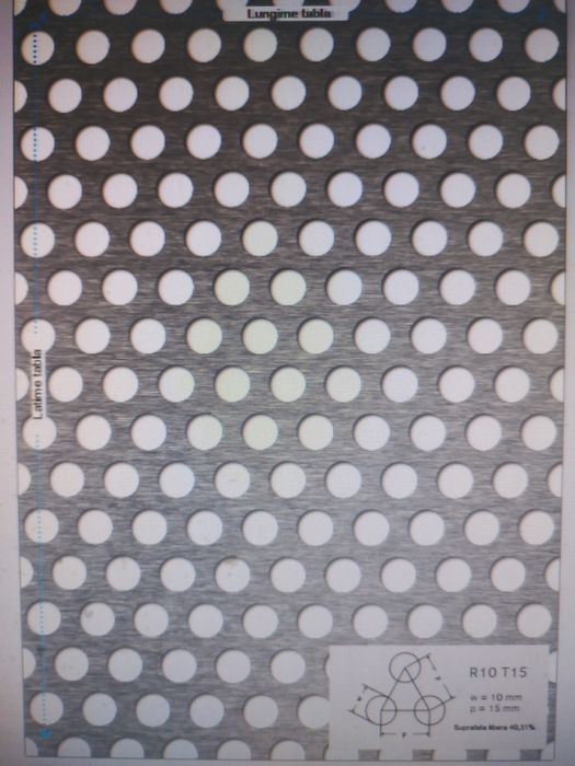 Tabla otel inox si aluminiu perforata