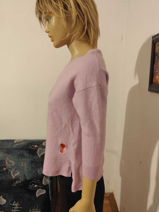 Bluza asimetrica din lina si casmir Strandfein-masura 38- 40 -Rezervat