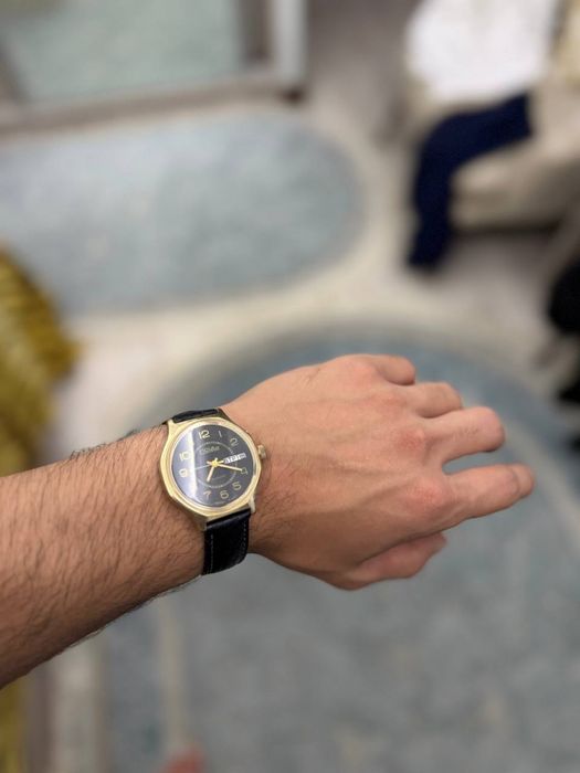 СССР винтажный соат, Слава, механический автоподзавод