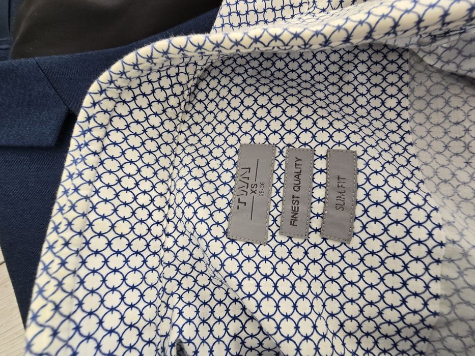 Costum barbatesc + camasa, H&M, slim fit, 36, noi