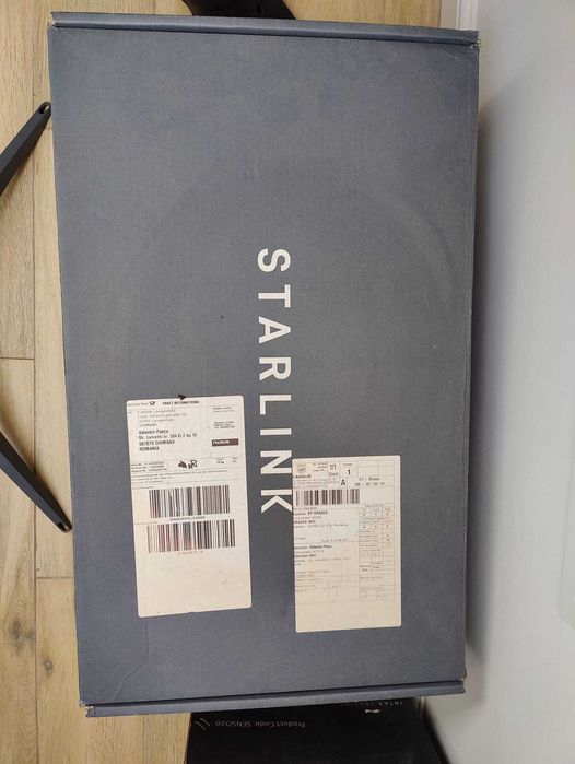 Kit Starlink complet + adaptor ethernet + cablu suplimentar 45 m