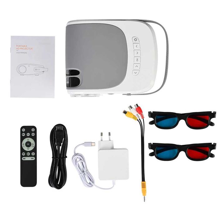 Проектор за домашно кино, Vivicine 720p HD видео, HDMI USB PC 1080p