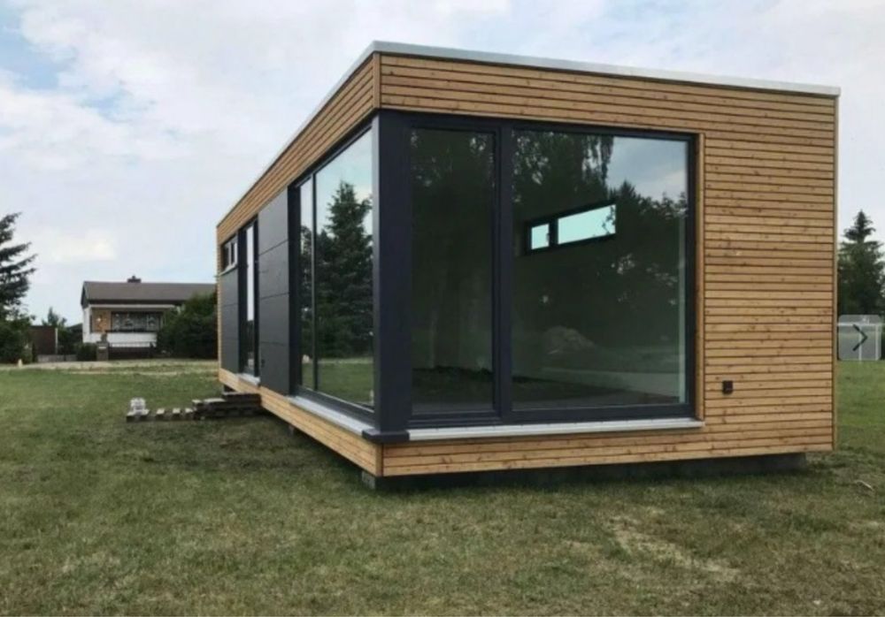 Vand container modular cu lambriu pe exterior diferite dimensiuni
