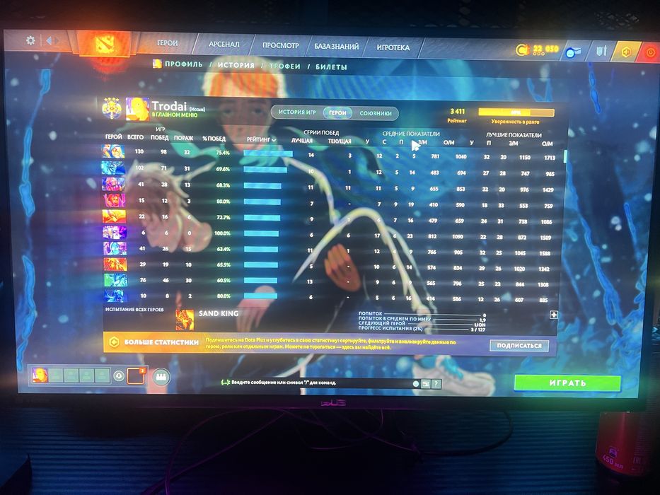 Продам аккаунт дота