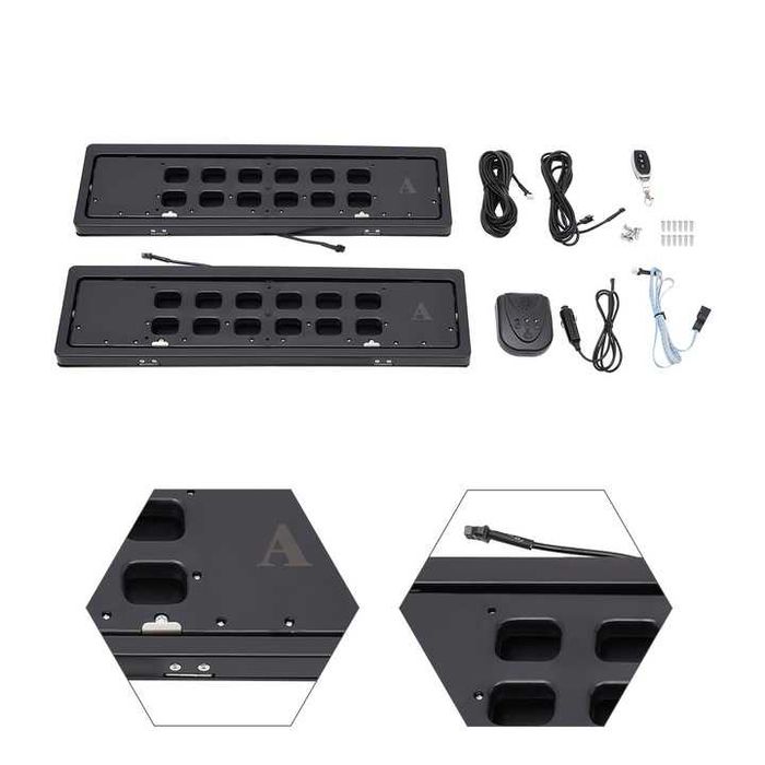 (2бр.) Рамка за регистрационен номер. Подходящa за обръщане на номера