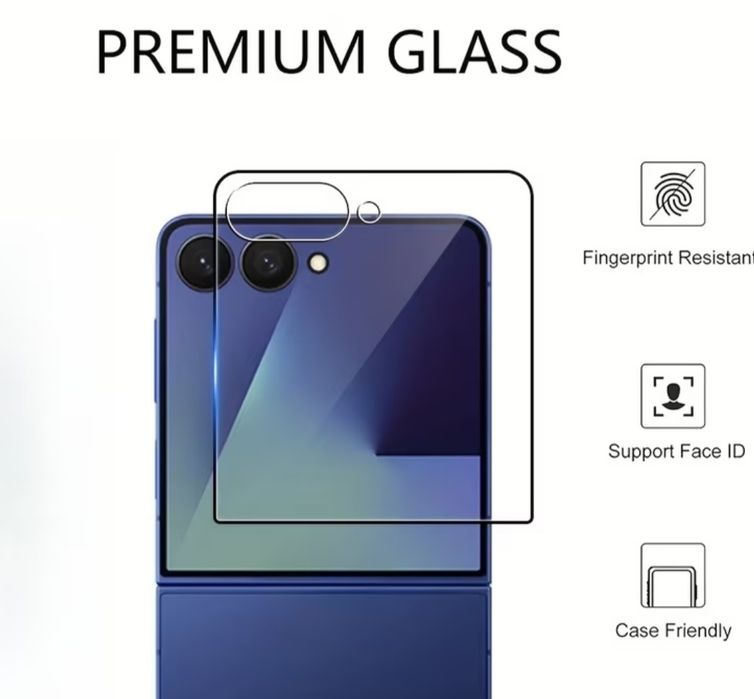 Стъклен протектор за Samsung Galaxy Z flip 8+протектор за камерата