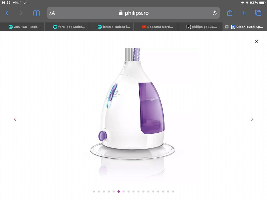 Fier de calcat Phillips cu aburi vertical deosebit accept schimb