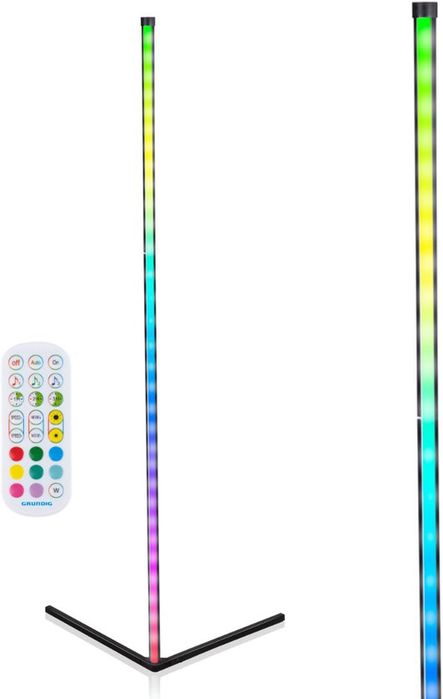 Ъглова лампа LED RGB подова лампа лампион 140см. димируема