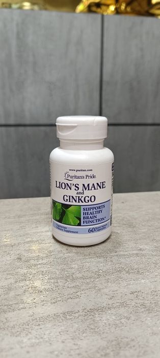 Puritan's pride lion's mane and ginkgo biloba 60 capsules