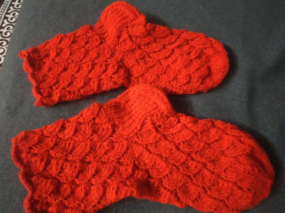 Вязаные  носки...