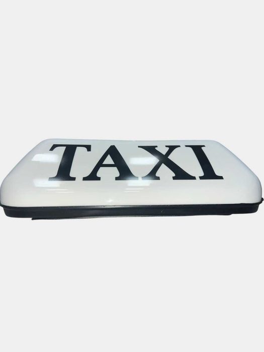 Taxi oq Shahmat Avtomobil tomi uchun yoritgichli taksi belgisi unversa