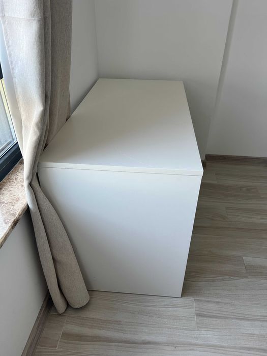 Birou JYSK LIMFJORDEN alb, 120x60 cm, 4 sertare