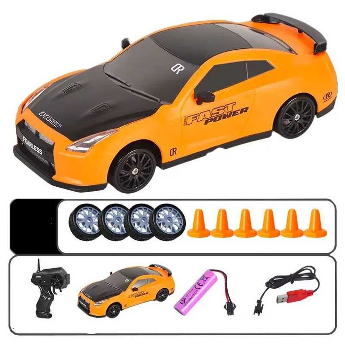 Комплект дрифт количка с дистанционно управление AiJH, Оранжева