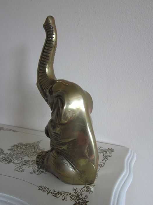 rar suport pt inelei Elefant bronz masiv made Germany 1960