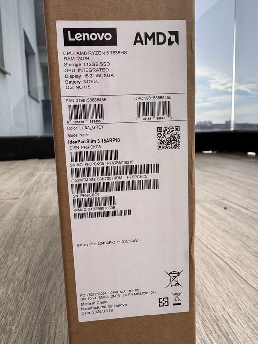 Laptop Lenovo IdeaPad Slim 3 NOU SIGILAT