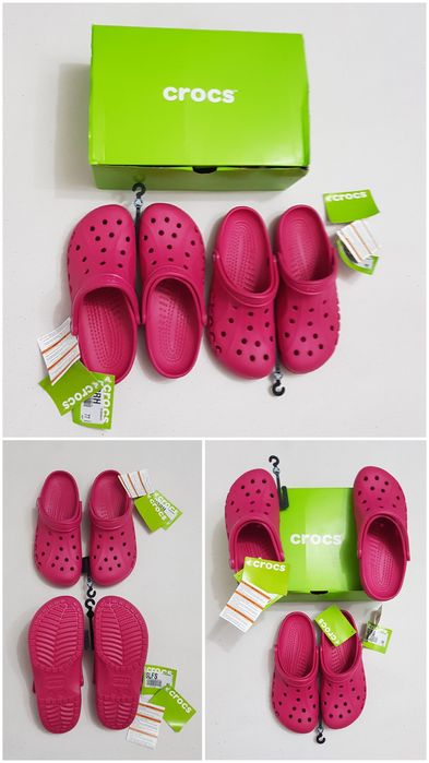 Saboti Crocs Baya Raspberry Roomy Fit noi, sandale unisex plaja, vară, Nr. 42 - 43 EU (M9 - W11) unisex