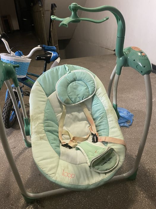 Leagan electric bebelus cu melodii