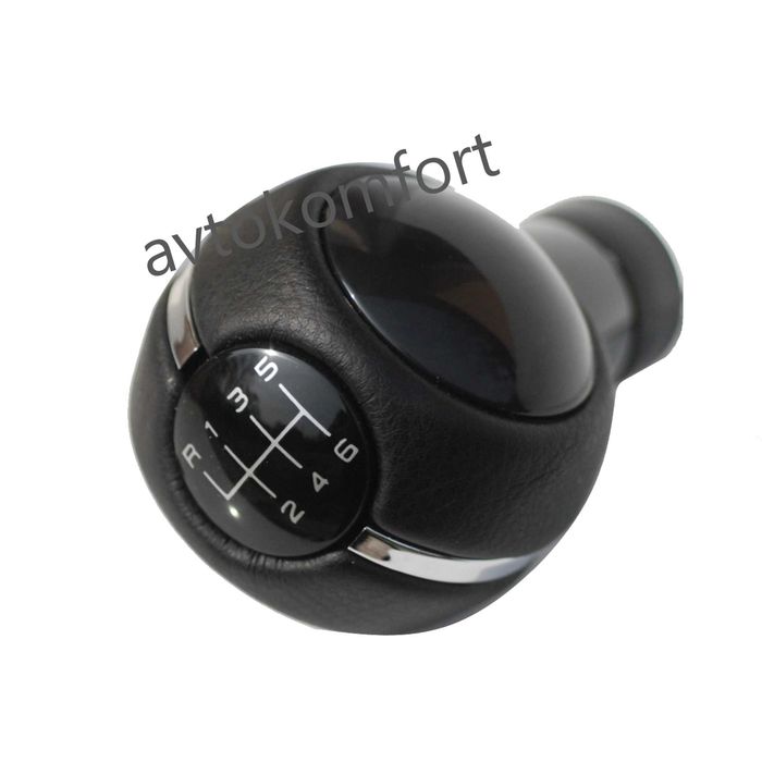 Кожена топка Дръжка за скоростен лост за MINI Cooper (6 скорости) R55 R56 R60 С Код Р 8281