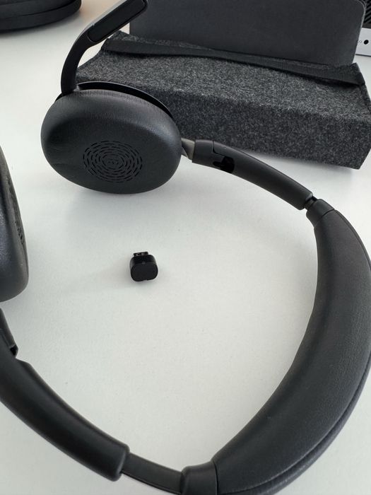 Casti Wireless JABRA Evolve2 65 Flex, Link 380/390A, Stereo, Noise Cancelling, Bluetooth, USB-C, negru