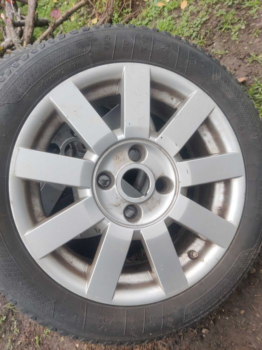 4 jante 15" Ford 4x108 cauciucuri de iarna
