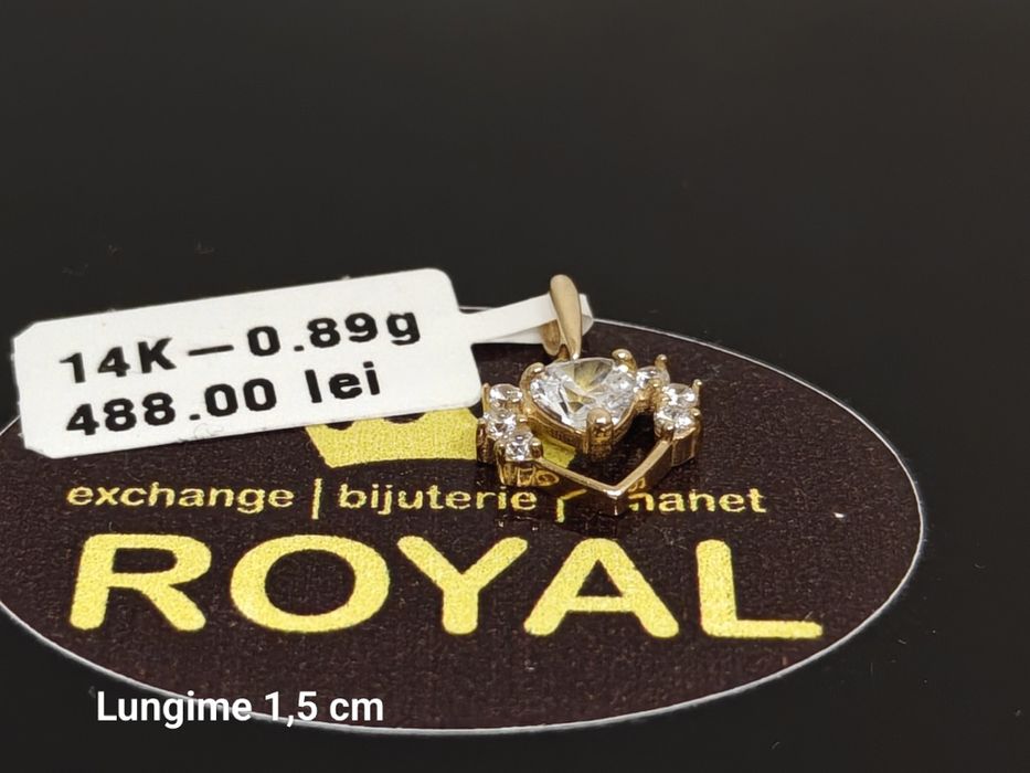 Bijuteria Royal: Pandantiv aur nou 14k/0.89 gr