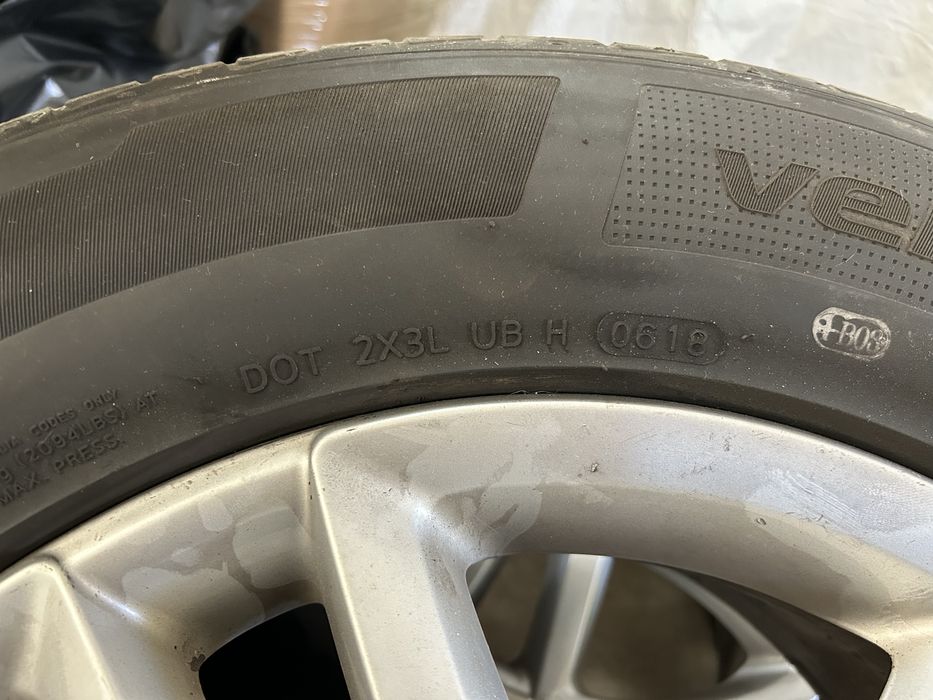 Гуми с джанти WV Touareg 255/60/17 и зимни гуми 255/55/18