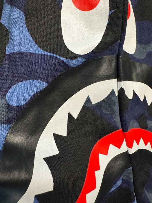 Bape Shark Blue Camo Shorts