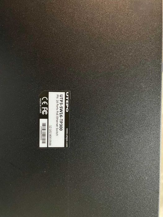 Управляем 18-портов PoE комутатор, UTEPO UTP3-SW16-TP300