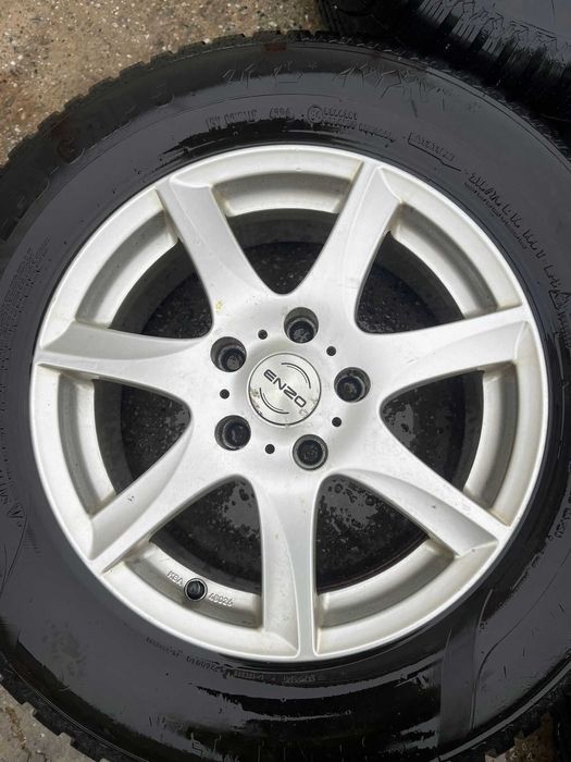 Set jante aliaj R16 5x114,3 cu anvelope de iarna 215 70 R16 Semperit