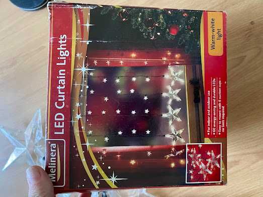 Коледни лампички звезди