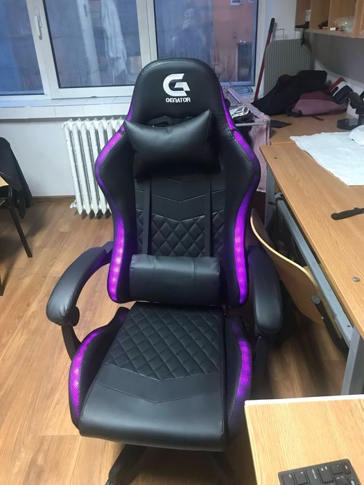 Scaun Gaming-ca nou- Led+Masaj