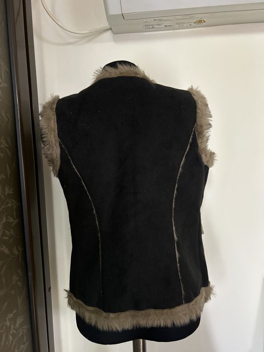 Vestă tip cojoc, stil rustic / montan