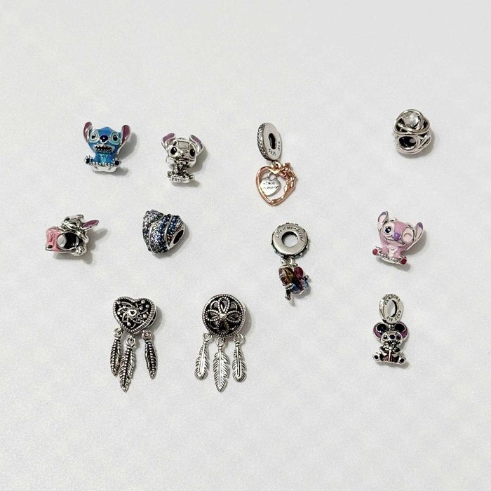 11 talismane Pandora argint - vând la bucată SAU lot
