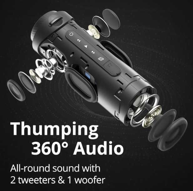 Boxa Bluetooth Tronsmart, 30W, TWS, IPX7, Aplicatie, Egalizator - NOU