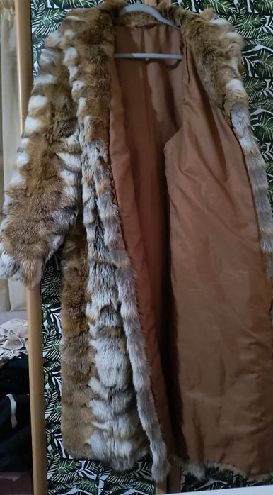 Кожено палто от лисица