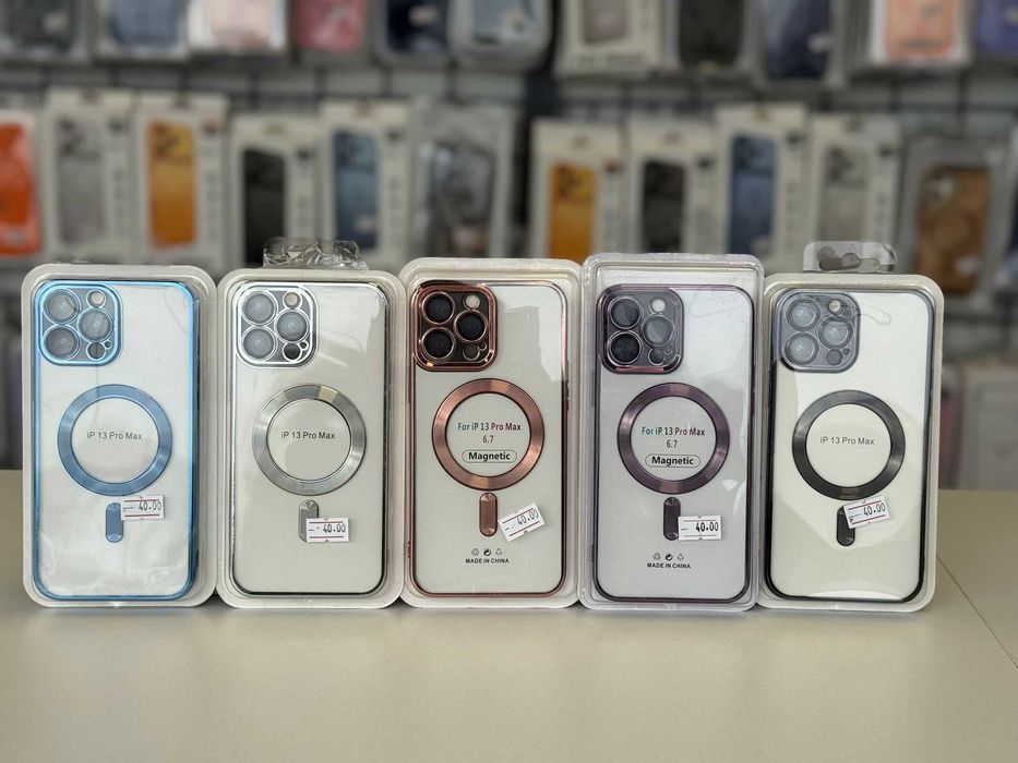 Husa TPU Luxury MagSafe , folie, cablu, încărcător iPhone 13 Pro Max