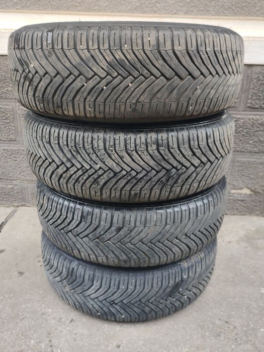 Vând Set Jante Aliaj 5x112 + Cauciucuri 196/65/15 Michelin Golf Passat
