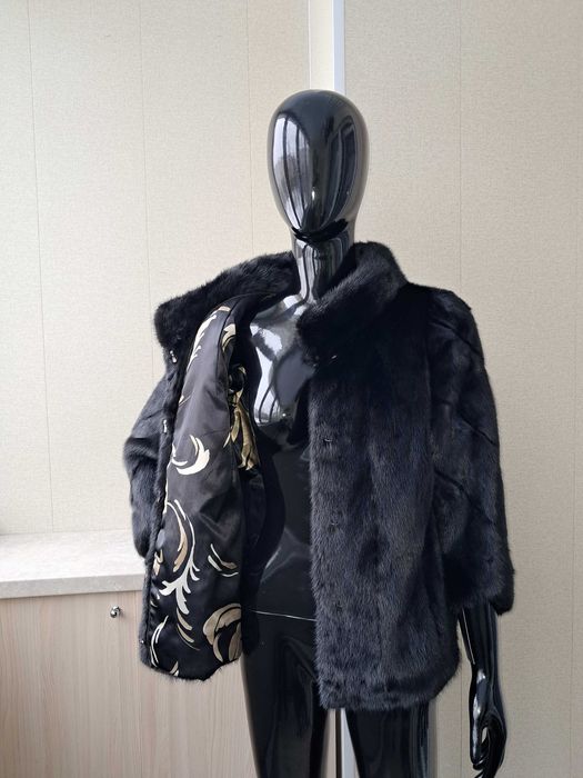 Haina din blana naturala de vizon/nurca de LUX