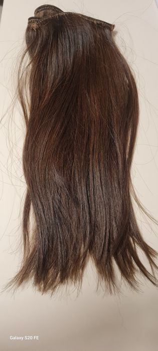 Естествена коса 100%,треса Briliance hair extensions