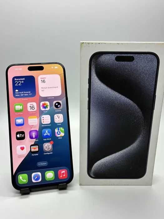 iPhone 15 Pro Max - 512Gb - Baterie 100% - Stare IMPECABILA - Garantie