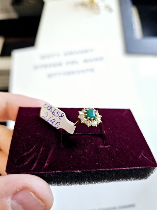 Vand inel dama din aur 14 k 2.64 g cod 658