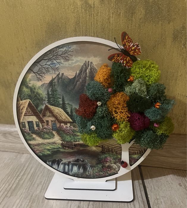 Ceasuri cu licheni.  Aranjamente din licheni