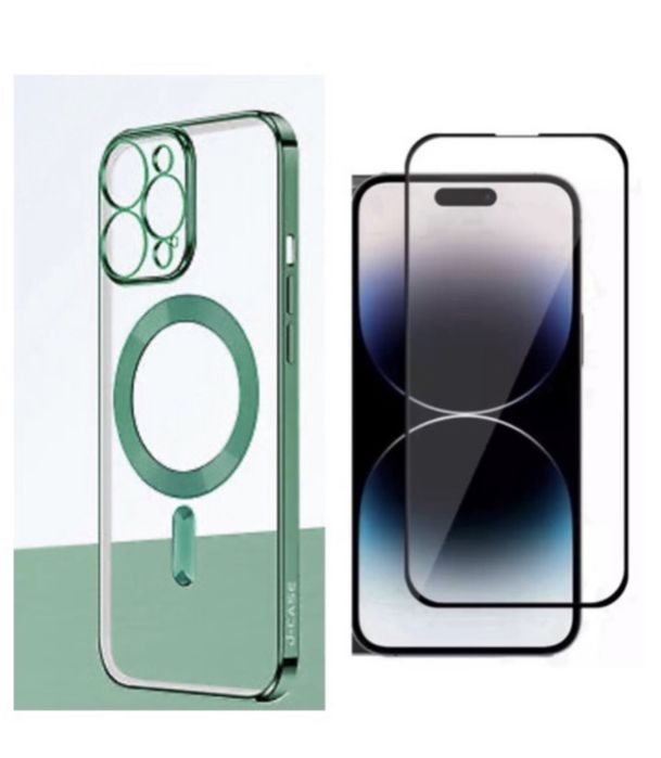 Iphone 14/15/16E/17/PRO/MAX/PLUS/AIR Husa Infin Magsafe + Folie Sticla