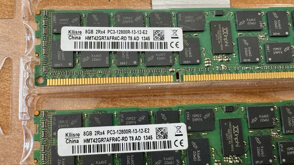 Серверная оперативная память Kllisre DDR3 ECC REG 16GB (2x8GB) (Б/У)